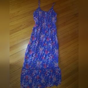 Purple maxi boho dress